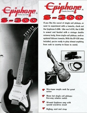 Epiphone S-300 Player Pack