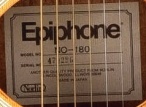 Epiphone Nova NO-180 Label